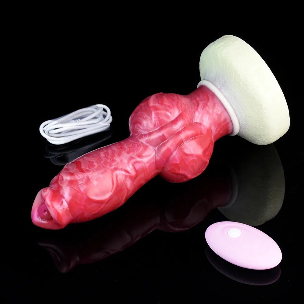 Remote Control Vibrator Large Knot Dildo