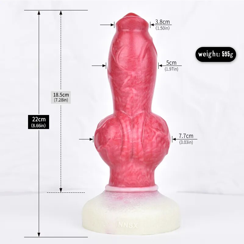 Remote Control Vibrator Large Knot Dildo