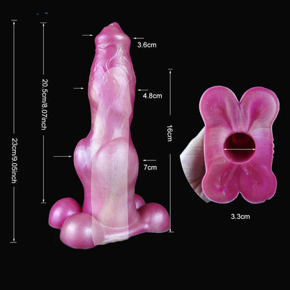 FAAK Reusable Condom Silicone Penis Sleeve Extender Cock Enlargement Dog Penis Knot Erotic Sex Toys For Men Delay Ejaculation