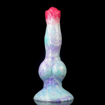 Silicone Fantasy Dog Knot Dildo With Sucker