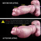 Silicone Inflatable With Sucker Fantasy Knot Dildo