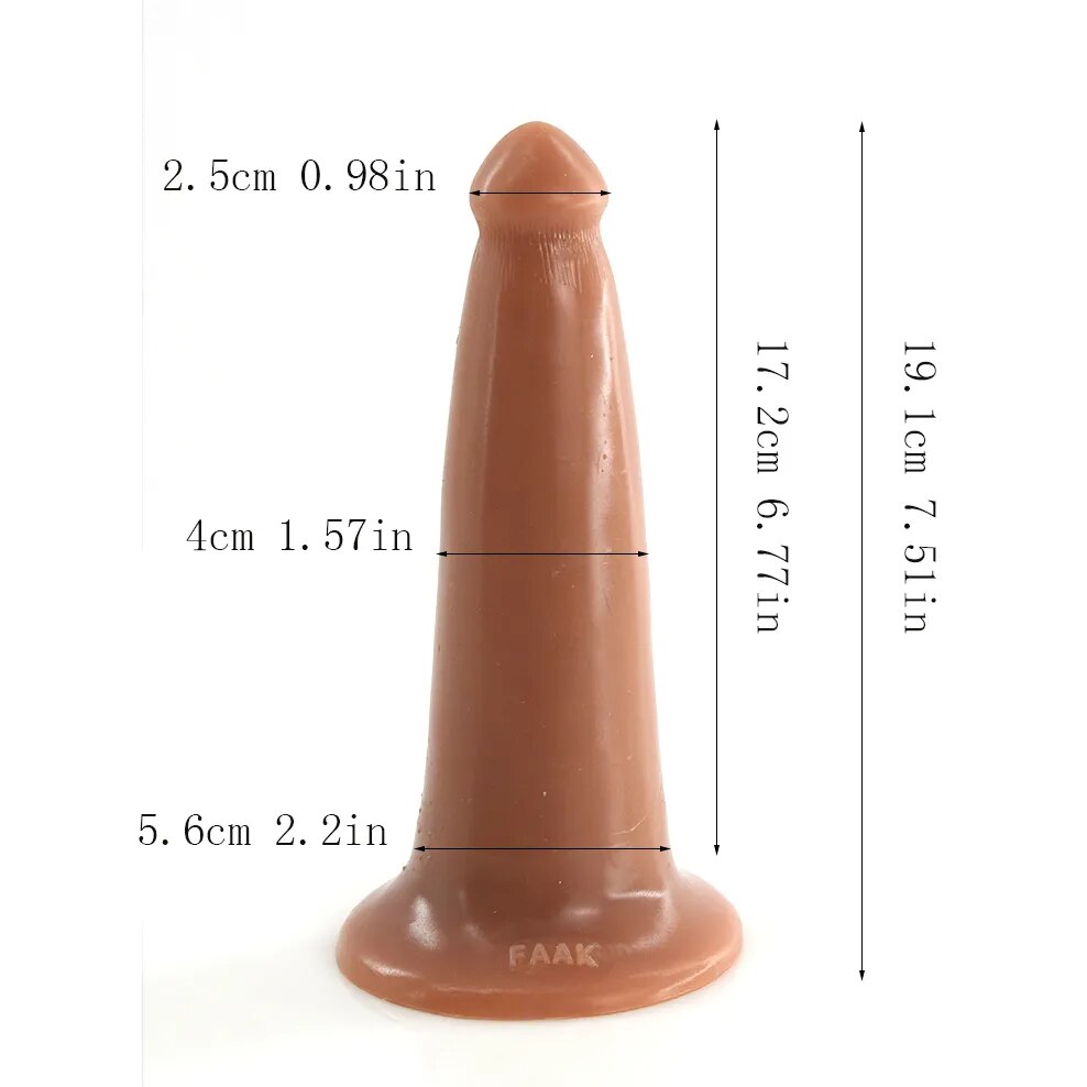 FAAK Soft Anal Sex Toys For Man Double Layer Silicone Butt Plug With S –  GXLOCK Store