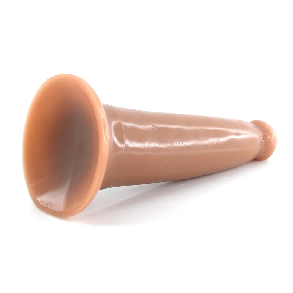 FAAK Soft Anal Sex Toys For Man Double Layer Silicone Butt Plug With Suction Cup Mushroom Shape Thick Girth Dildos Adult Product