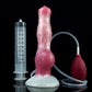 FAAK Soft Silicone Squirting Dog Dildo Sexy Toys Big Cock With Syringe Dildo for Women Anal Plug for Men Women Vagina Massager