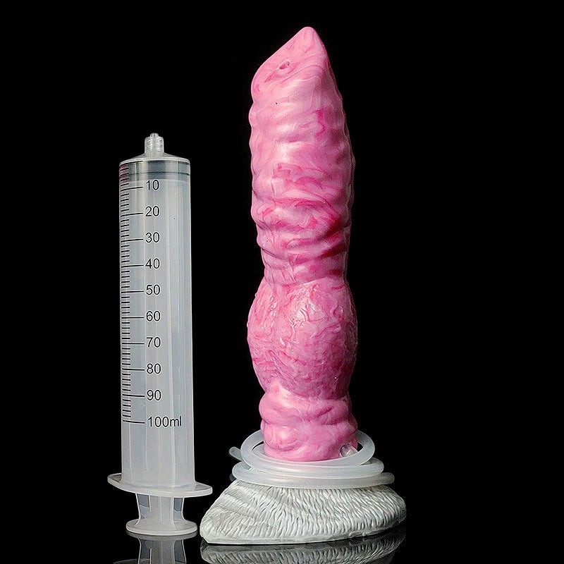 FAAK Squirt Dildo Dog Penis Female Masturbator Butt Plug For Men Adult Goods Dildo With Suction Cup Big Cock Sex Toys For Couple