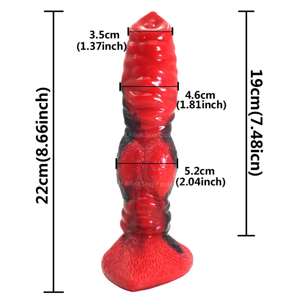 FAAK Various Style Dog Penis Monster Dildo Female Masturbators Silicone Realistic Penis Butt Plug Intimate Toys Big Sex Toy Shop