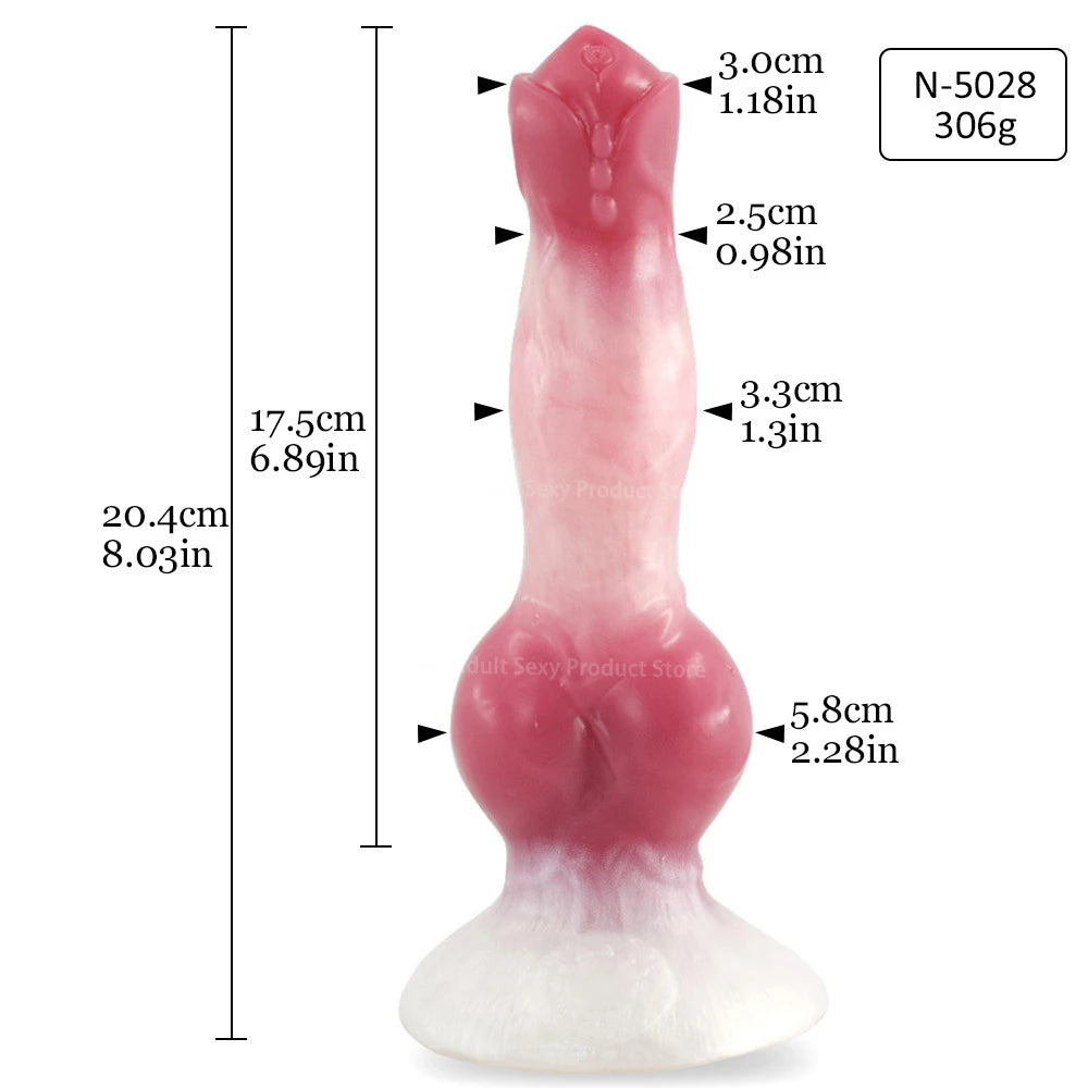 FAAK Various Style Dog Penis Monster Dildo Female Masturbators Silicone Realistic Penis Butt Plug Intimate Toys Big Sex Toy Shop