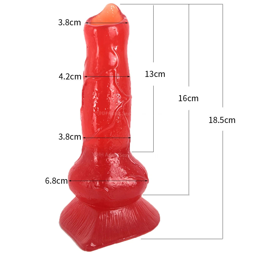 FAAK Various Style Dog Penis Monster Dildo Female Masturbators Silicone Realistic Penis Butt Plug Intimate Toys Big Sex Toy Shop