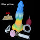 FAAK Vibration Dildos Big Dick With Suction Cup Colored Silicone Luminous Penis With Ejaculation Function Sex Toys for women