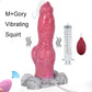 FAAK Wireless Control Vibrator Silicone Dog Knot Squirting Penis With Suction Cup Vibrating Ejaculation Dildo Sex Toys For Women