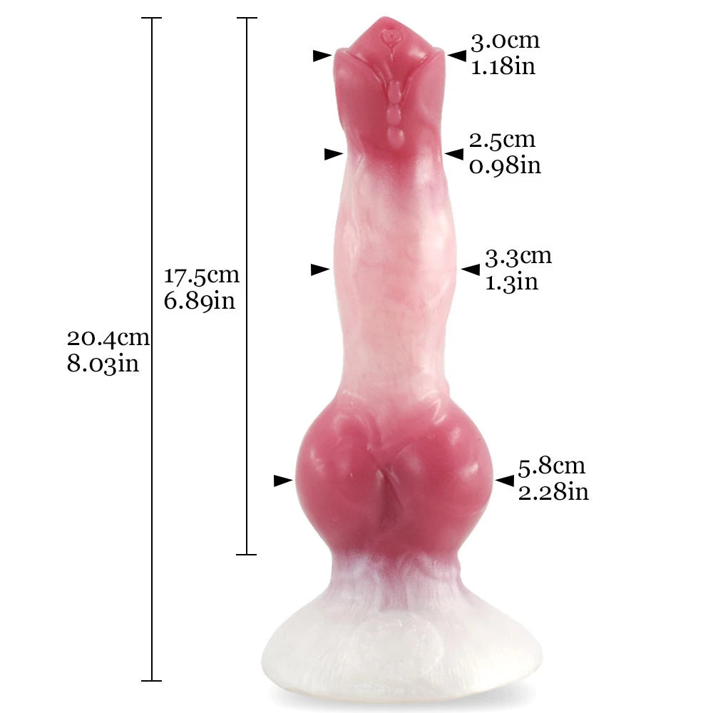 FAAK Wolf Dog Dildos And Dildos For Women Men Squirting Function Big Penis Soft Anal Toys Butt Plug Adult Sex Toys For Women