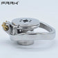 FRRK Harness PU Chastity Belt with Inverted Plug Cylinder Stainless Steel Cock Cage for Couple CBT Game Play Sissy Penis Rings