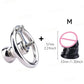 FRRK Negative Chastity Lock with Small Dildo for Men New Creative Combination Cock Cage Stainless Steel Penis Rings BDSM Sex Toy