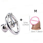 FRRK Negative Chastity Lock with Small Dildo for Men New Creative Combination Cock Cage Stainless Steel Penis Rings BDSM Sex Toy