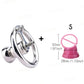 FRRK Negative Chastity Lock with Small Dildo for Men New Creative Combination Cock Cage Stainless Steel Penis Rings BDSM Sex Toy