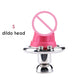 FRRK Silicone Dildo Head for FRRK 401 402 403 404 405 Inverted Urethral Metal Chastity Cage Deivce Only Sissy Pink Skin Black Pe