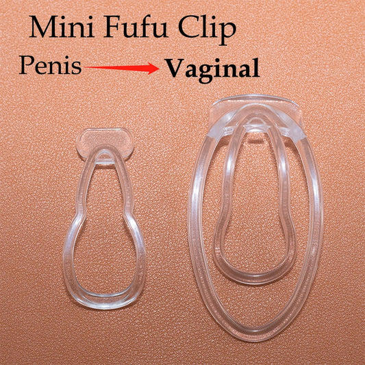 FUFU Clip Panty Chastity for Sissy 콕링Male Mimic Female Pussy Chastity Device Light 정조대 PC Trainingsclip Cock Cage Adult Sex toys