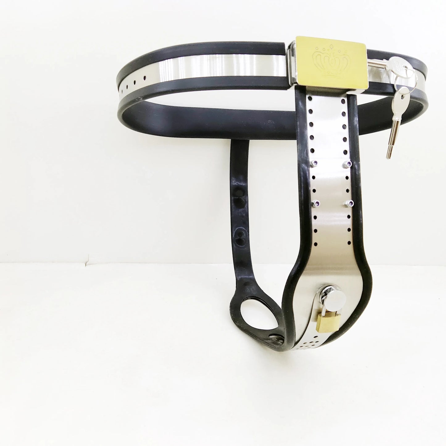 Female Chastity Belt Stainless Steel T Type Chastity Device Lockable Underwear with Anal Beads Bdsm  Sex Toys for Women