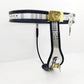 Female Chastity Belt Stainless Steel T Type Chastity Device Lockable Underwear with Anal Beads Bdsm  Sex Toys for Women