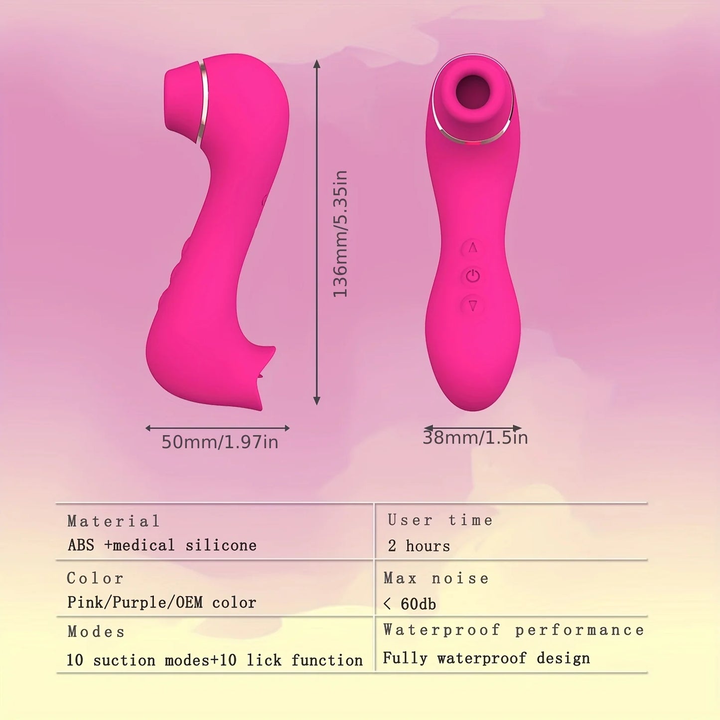 Female Masturbator Vibrators Dual Sucking Licking Sex Toy Suction Clitoral Stimulator Clitoral Stimulation Sucking Sex Machine