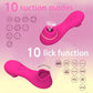 Female Masturbator Vibrators Dual Sucking Licking Sex Toy Suction Clitoral Stimulator Clitoral Stimulation Sucking Sex Machine