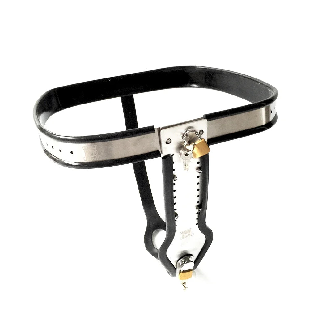 Female Stainless Steel Chastity Belt with Lock Metal Bondage Underwear Poop Hole 4/5 Beads Anal Plug Adult Sex Toys for Women