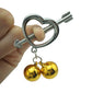 Female Stainless Steel Nipple Clamp bell ring metal Nipple clips breast Bondage Restraint Fetish sex toy for woman