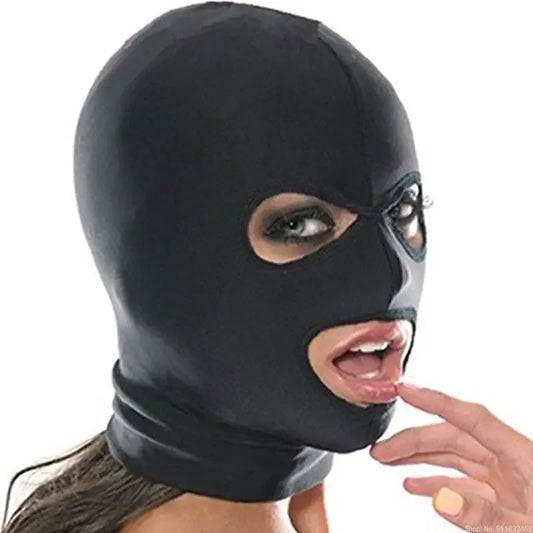 Fetish Slave BDSM Bondage Restraints Sex Mask Mouth Eye Open Head Harness Elasticity Blindfold for Couple New Exotic Accessories