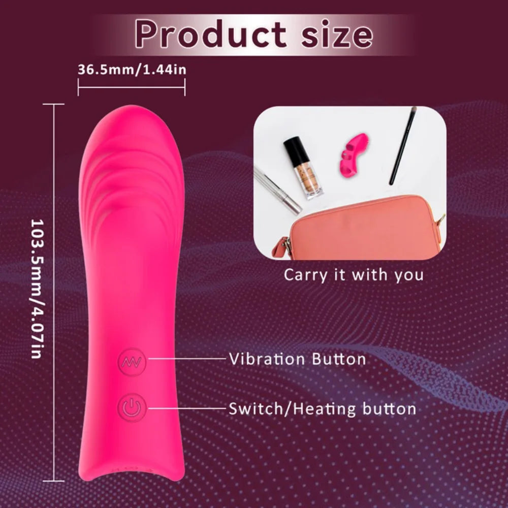 Fingerstall Vibrator Adult Sex Toys for Women 10 Vibrations Clitoral G-Spot Nipple Vagina Mini Vibrator Couples Silicone Sex Toy