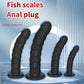 Fish Scale Anal Plug Dildo with Suction Cup Butt Plugs Prostate Massager Anal Masturbation Sex Toys For Woman Men Couples Gay