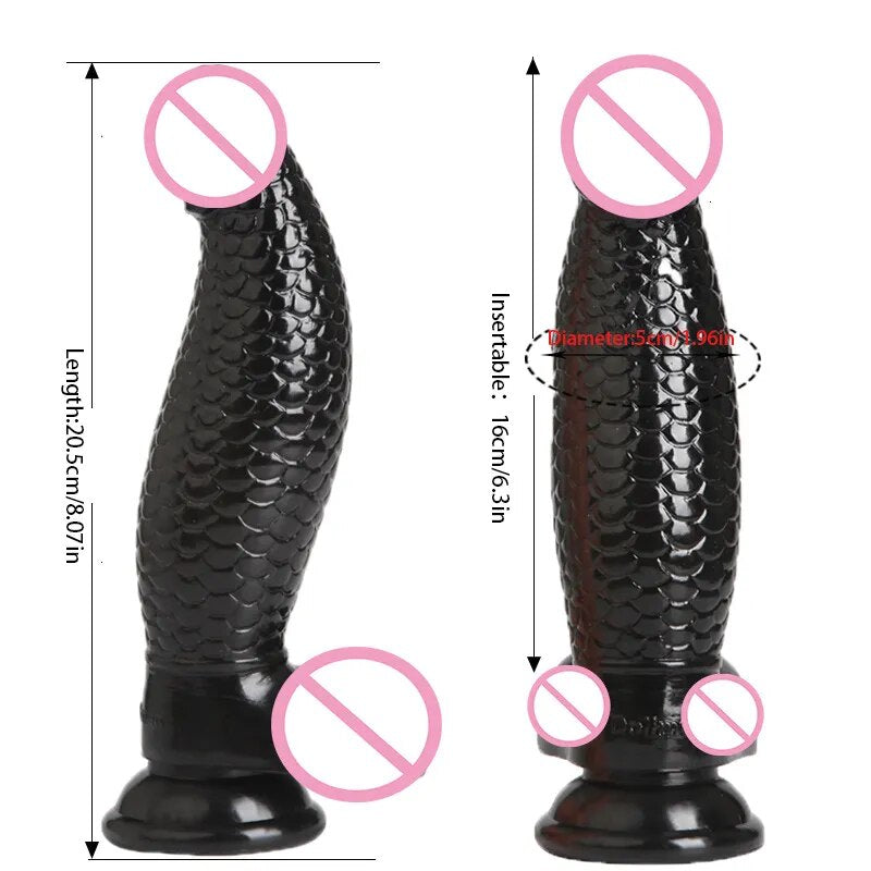 Fish Scale Animal Dildo With Suction Cup Adult Sex Toys For Women Dildo Male Artificial Penis Dick Female Masturbator Anal Toys