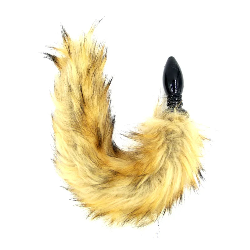 Fox Tail Anal Plug In Adult Games Anal Pleasure Bead Butt Plug Stimulator Sex Products for Women Flirt Sex Toys for Couple