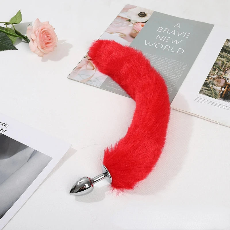 Fox Tail Anal Plug Tail Dildo Accessory Sex Toys for Women Prostate Massager Butt Plug Fox Tail Role Play for Couple Cosplay