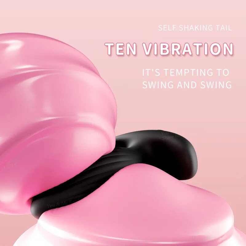 Fox Tail Vibrator Female Butt Plug