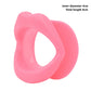 Full Silicone O Ring Gag Strap,Open Mouth Bite Gag,Fetish Oral Fixation BDSM Toys,Sex Slave Bondage Muzzle SM Couple Flirt Tools