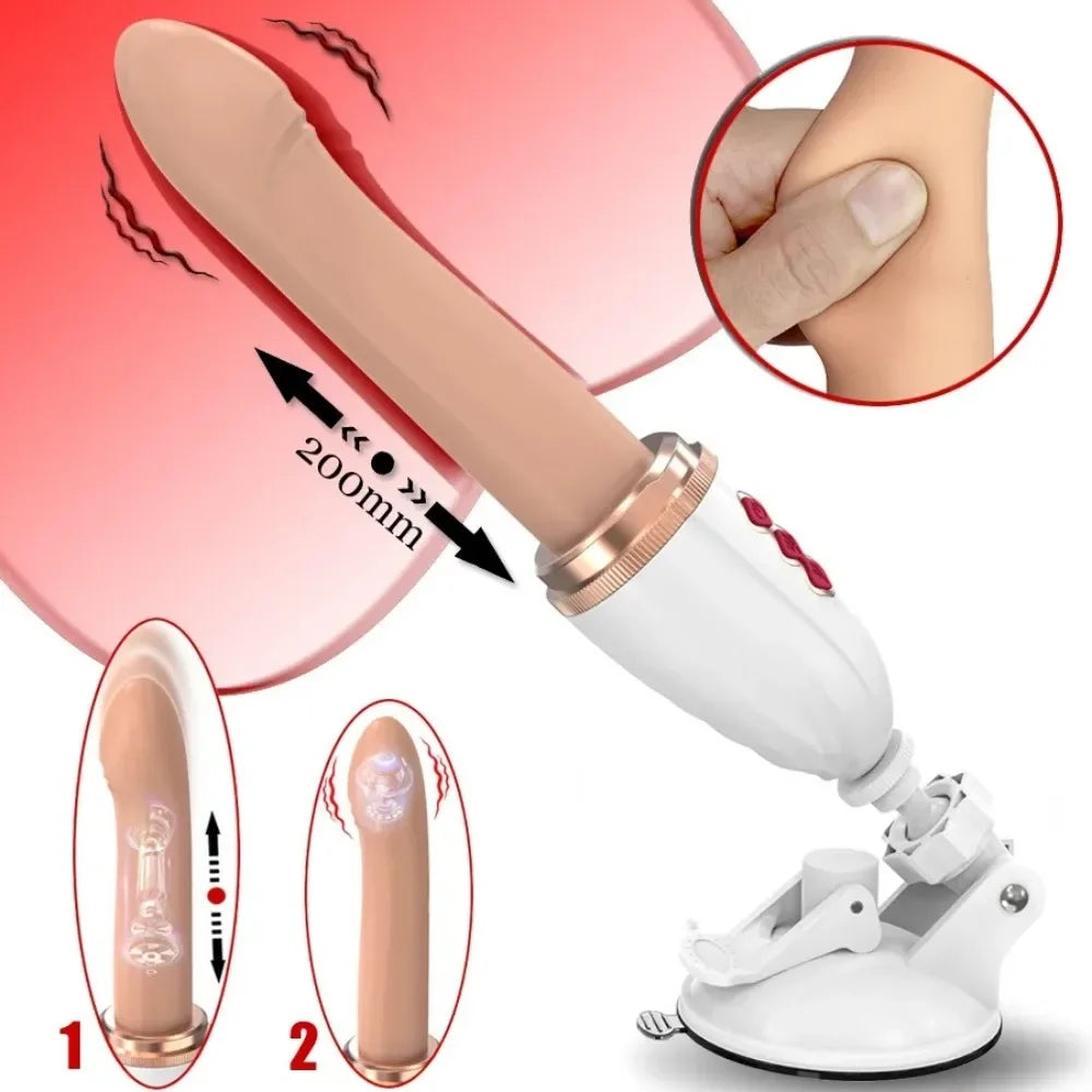 Fully Automatic Telescopic Vibrator Masturbation Machine Female Masturbator Dildo Vibrator Vaginal Toy Female Orgasm Sex Toys