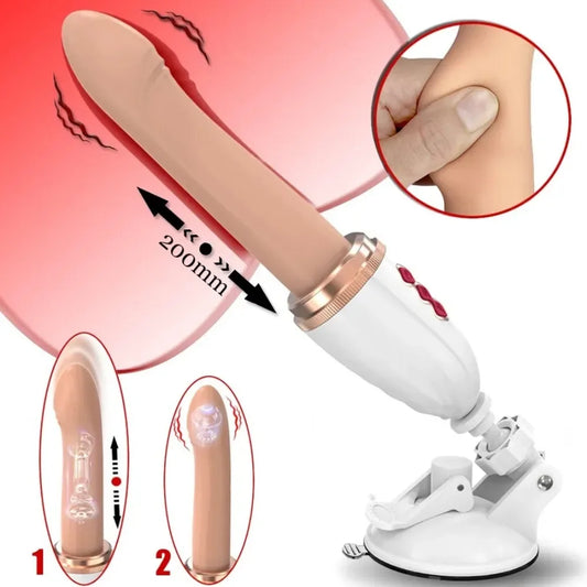 Fully Automatic Telescopic Vibrator Masturbation Machine Female Masturbator Dildo Vibrator Vaginal Toy Female Orgasm Sex Toys