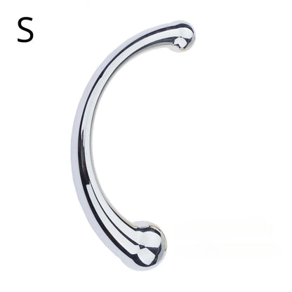 G Spot Metal Wand Anal Prostate Massage Stick Stimulate Fetish butt plug Curved Dual Ended Masturbation Sex Toy for Women Man