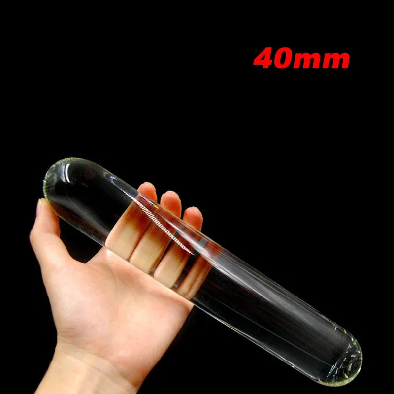 Glass Dildo Huge Glassware Penis Crystal Anal Plug Sex Toys for Women G spot Stimulator Big Anal Dildo for Women Men Masturbator