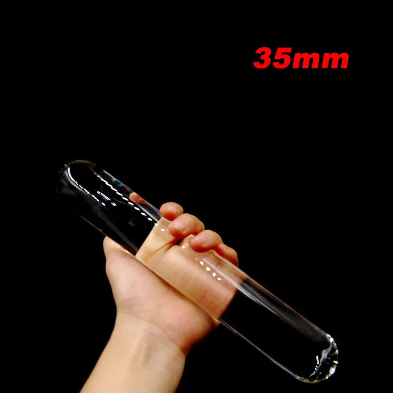 Glass Dildo Huge Glassware Penis Crystal Anal Plug Sex Toys for Women G spot Stimulator Big Anal Dildo for Women Men Masturbator