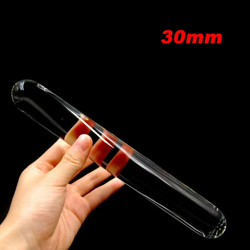 Glass Dildo Huge Glassware Penis Crystal Anal Plug Sex Toys for Women G spot Stimulator Big Anal Dildo for Women Men Masturbator