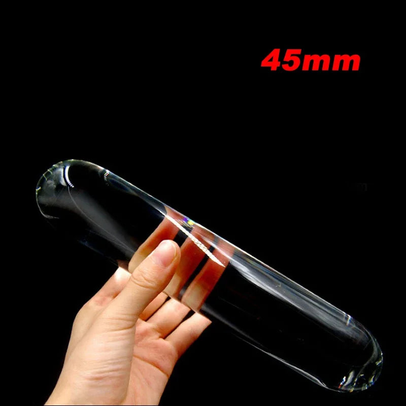 Glass Dildo Huge Glassware Penis Crystal Anal Plug Sex Toys for Women G spot Stimulator Big Anal Dildo for Women Men Masturbator