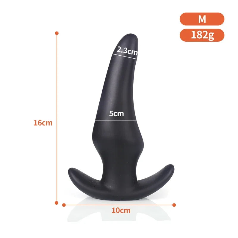 Gold/Black Anal Plug Huge Anal Sex Toys For Women Men Soft Silicone Big Butt Plug Dildo Large Analplug Small Buttplug Adults 18+