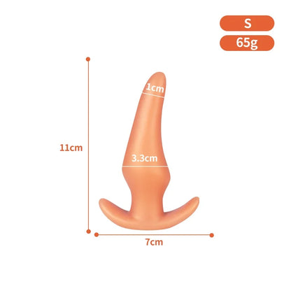 Gold/Black Anal Plug Huge Anal Sex Toys For Women Men Soft Silicone Big Butt Plug Dildo Large Analplug Small Buttplug Adults 18+