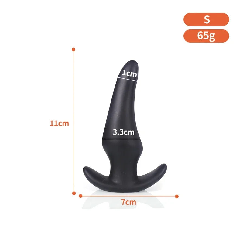 Gold/Black Anal Plug Huge Anal Sex Toys For Women Men Soft Silicone Big Butt Plug Dildo Large Analplug Small Buttplug Adults 18+