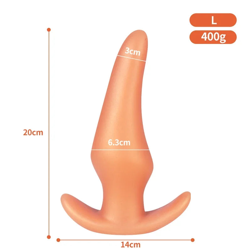 Gold/Black Anal Plug Huge Anal Sex Toys For Women Men Soft Silicone Big Butt Plug Dildo Large Analplug Small Buttplug Adults 18+