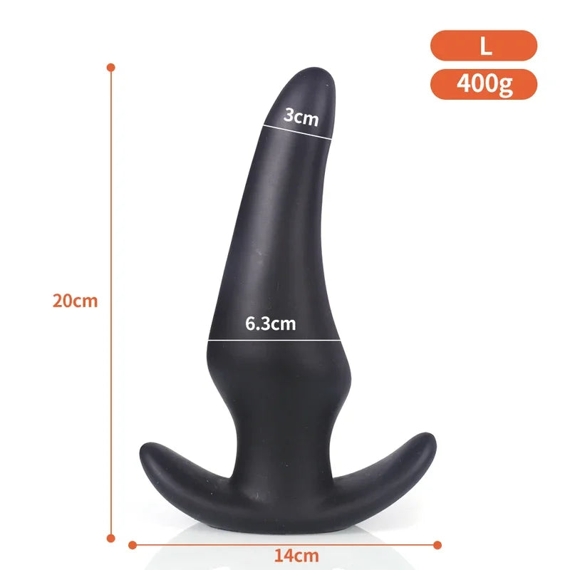 Gold/Black Anal Plug Huge Anal Sex Toys For Women Men Soft Silicone Big Butt Plug Dildo Large Analplug Small Buttplug Adults 18+