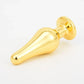 Golden Stainless Steel Anal Plug Crystal Metal Butt Plug Stimulator Anal Sex Toys for Couples Prostate Massager Dildo 3 Size