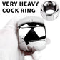 H40-55mm Cock Ring Heavy Penis Rings Male Ball Scytum Stretcher Metal Penis Lock Bondage Cockring Bdsm Sex Toys For Men