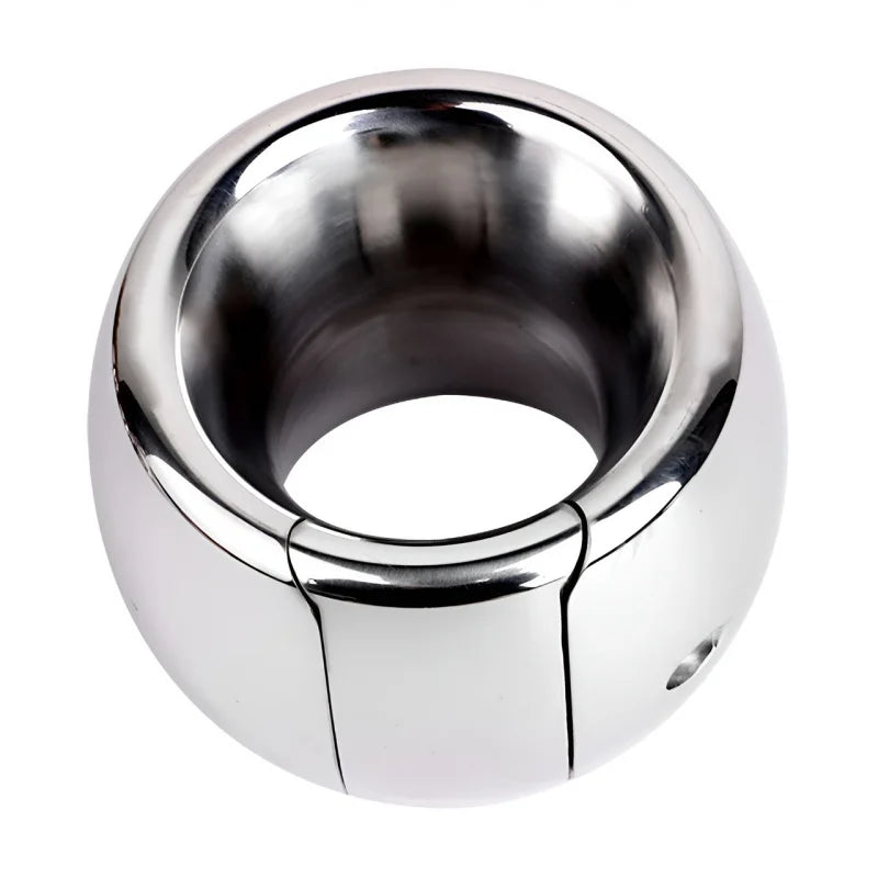 H40-55mm Cock Ring Heavy Penis Rings Male Ball Scytum Stretcher Metal Penis Lock Bondage Cockring Bdsm Sex Toys For Men